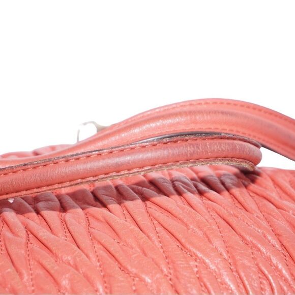 Coach Limited Edition Madison Gathered Twist Leather Bag in Vermillion O… - Picture 8 of 10